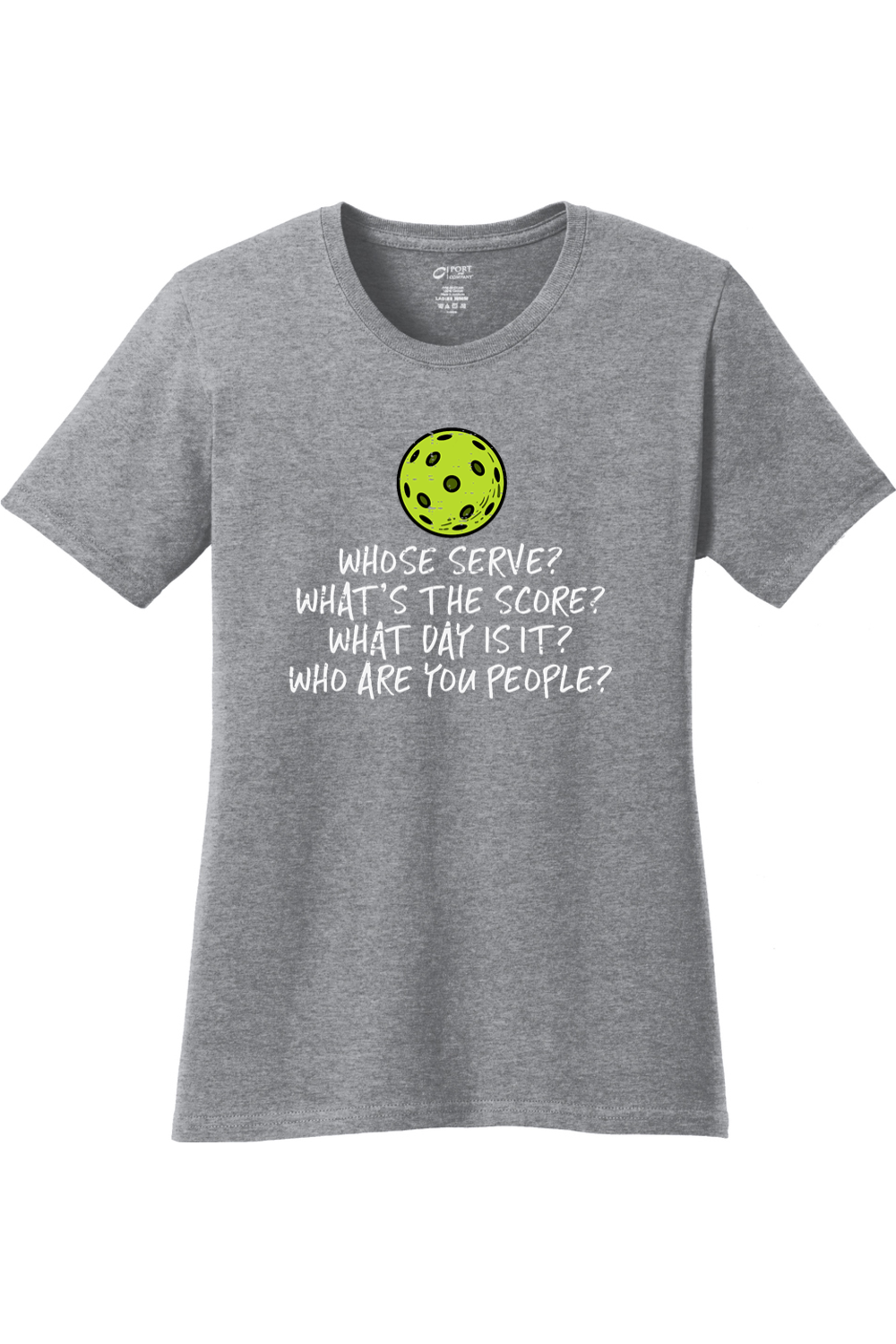 Port & Company Ladies Core Cotton Tee Athletic Heather