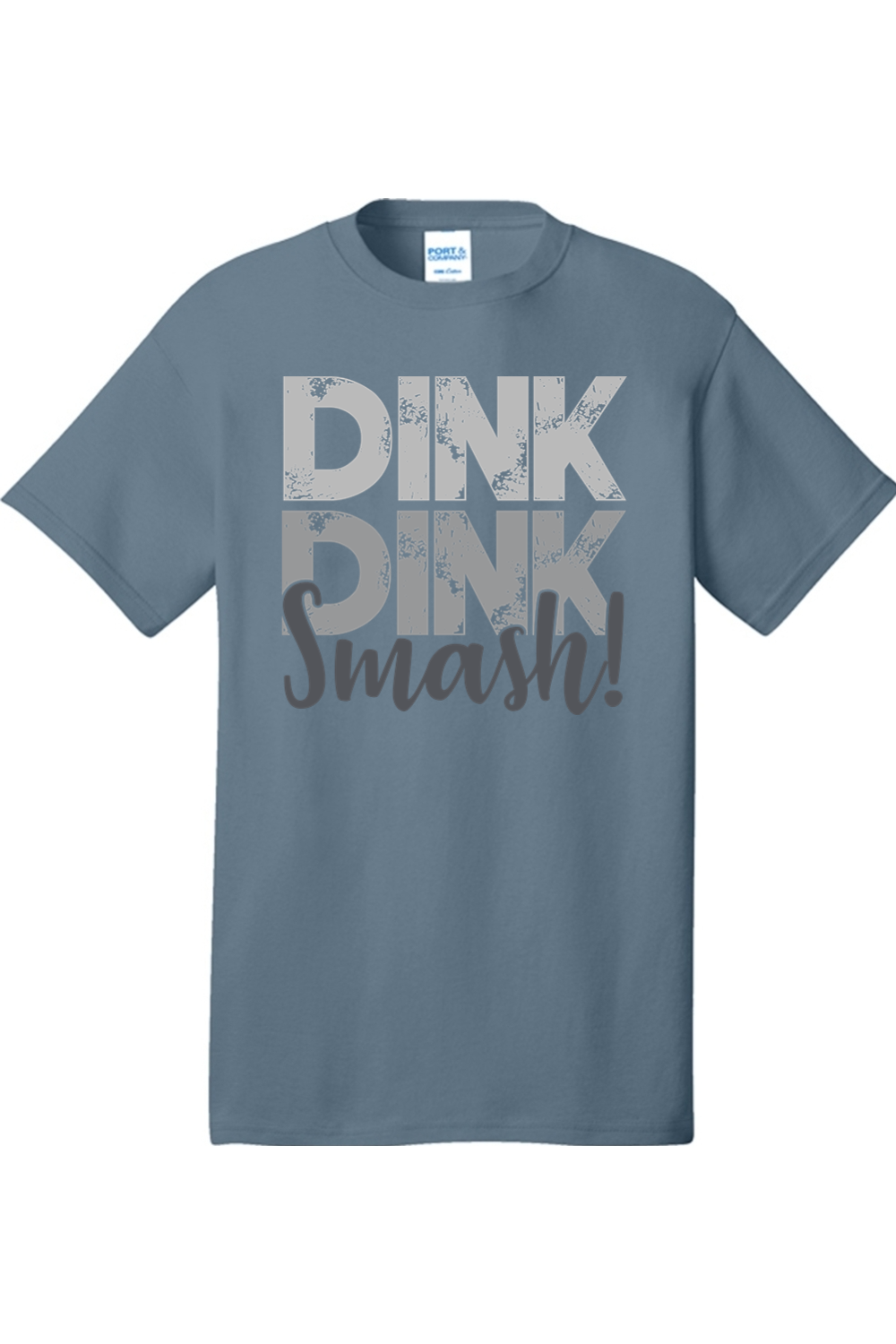 Port & Company Core Cotton Tee Stonewashed Blue