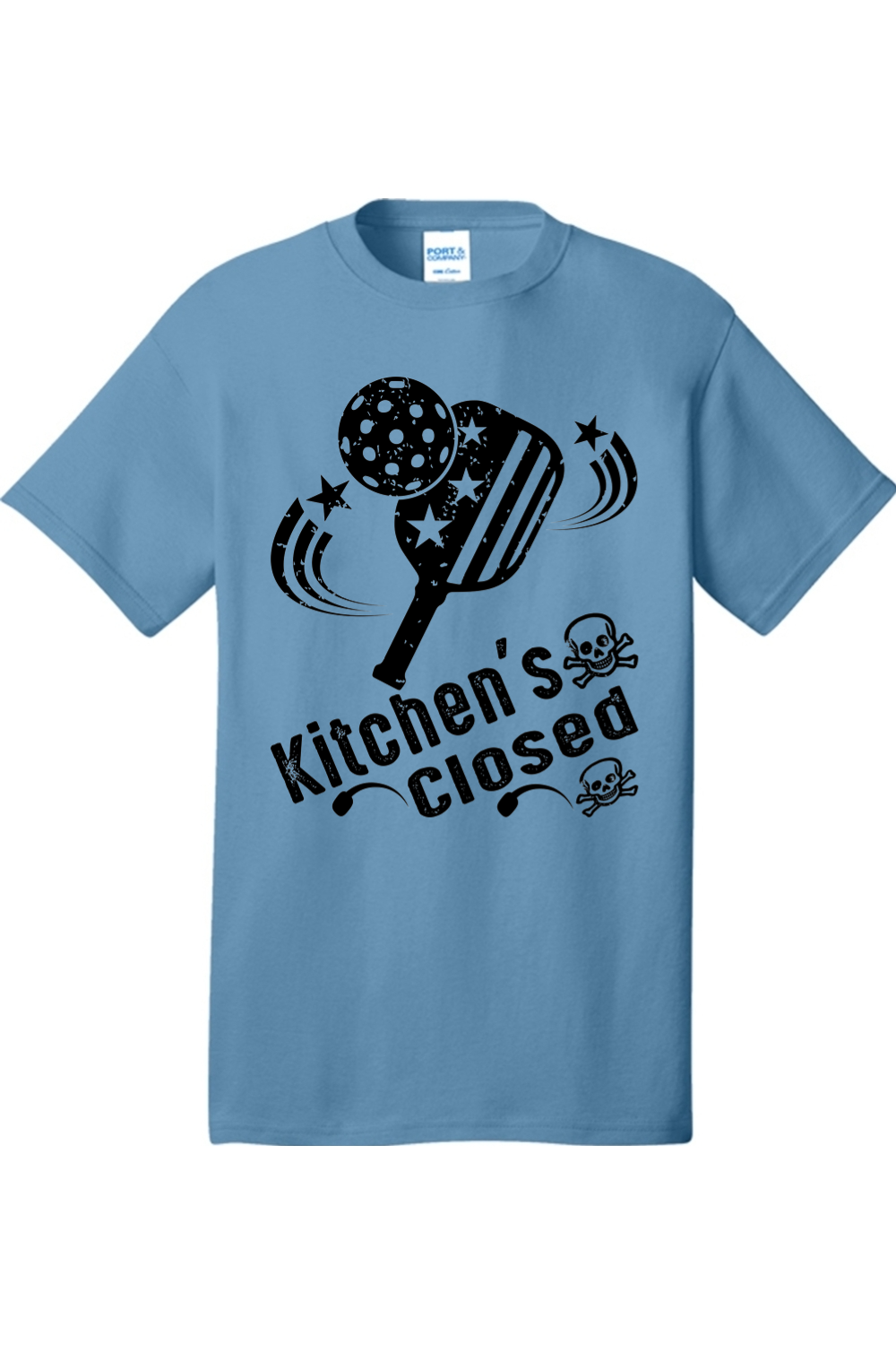 Port & Company Core Cotton Tee Tundra Blue