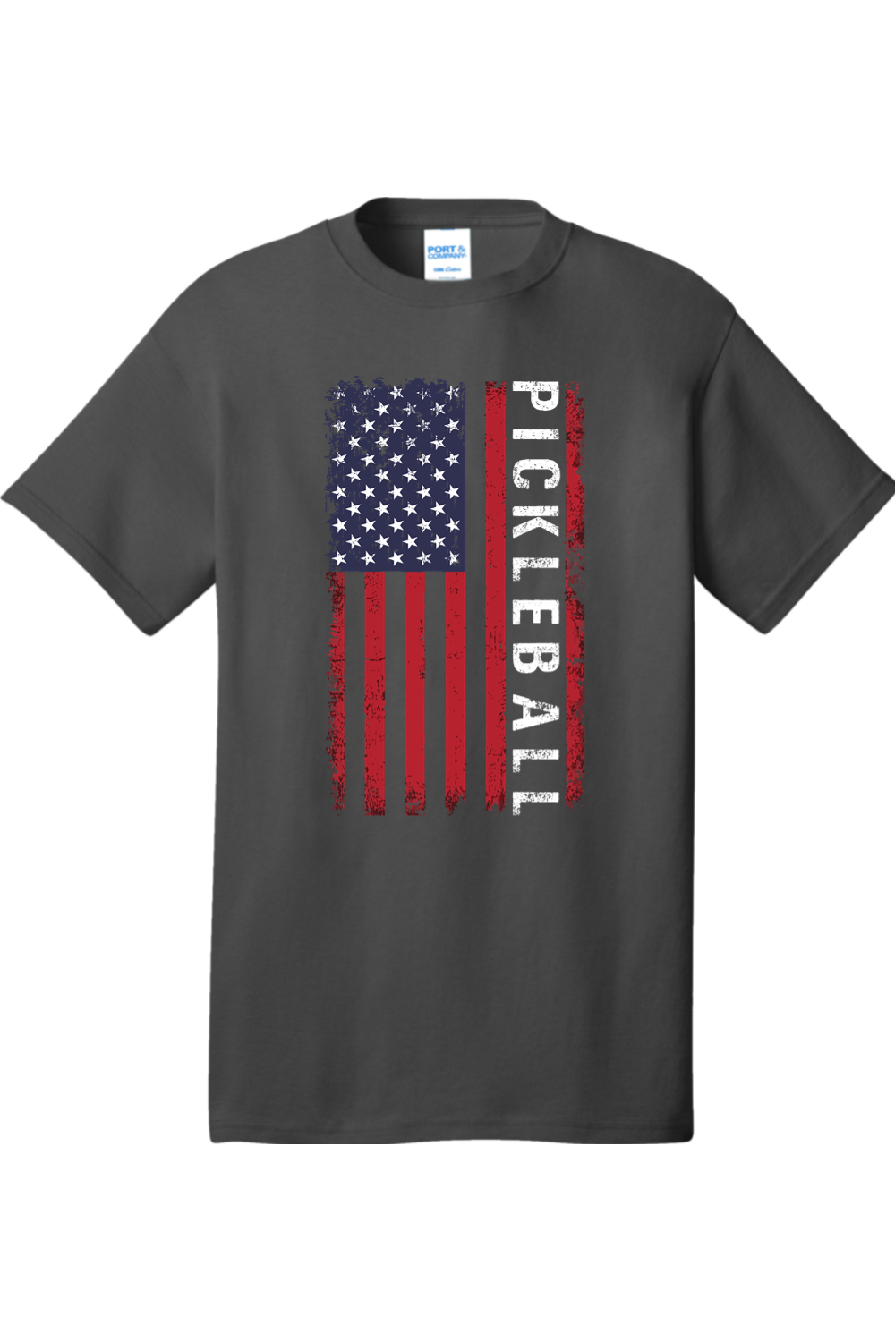 Port & Company Core Cotton Tee Charcoal
