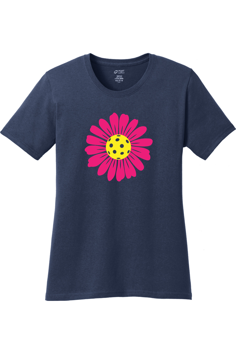 Port & Company Ladies Core Cotton Tee Navy