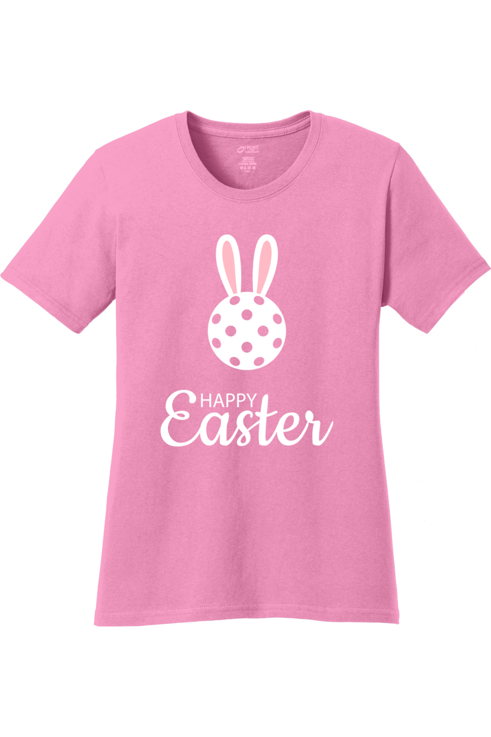 Port & Company Ladies Core Cotton Tee Candy Pink