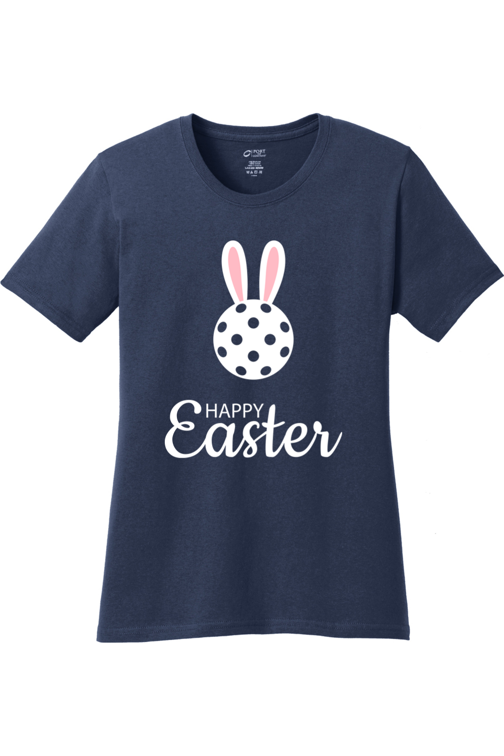 Port & Company Ladies Core Cotton Tee Navy