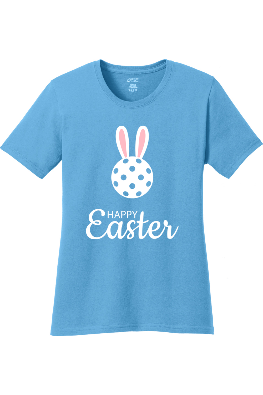 Port & Company Ladies Core Cotton Tee Aquatic Blue