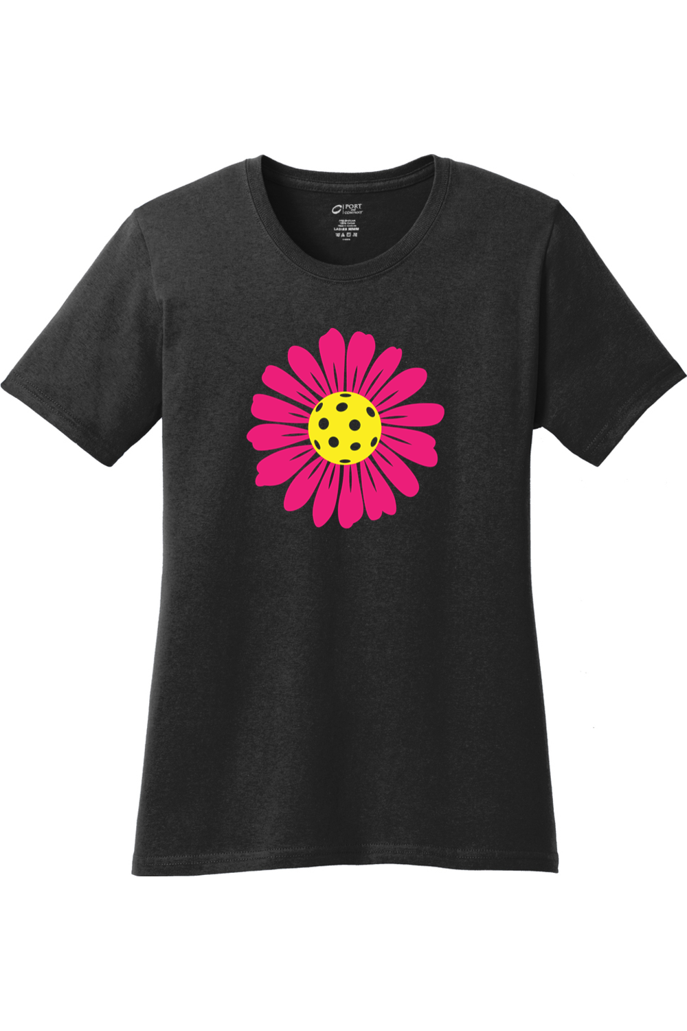 Port & Company Ladies Core Cotton Tee Jet Black