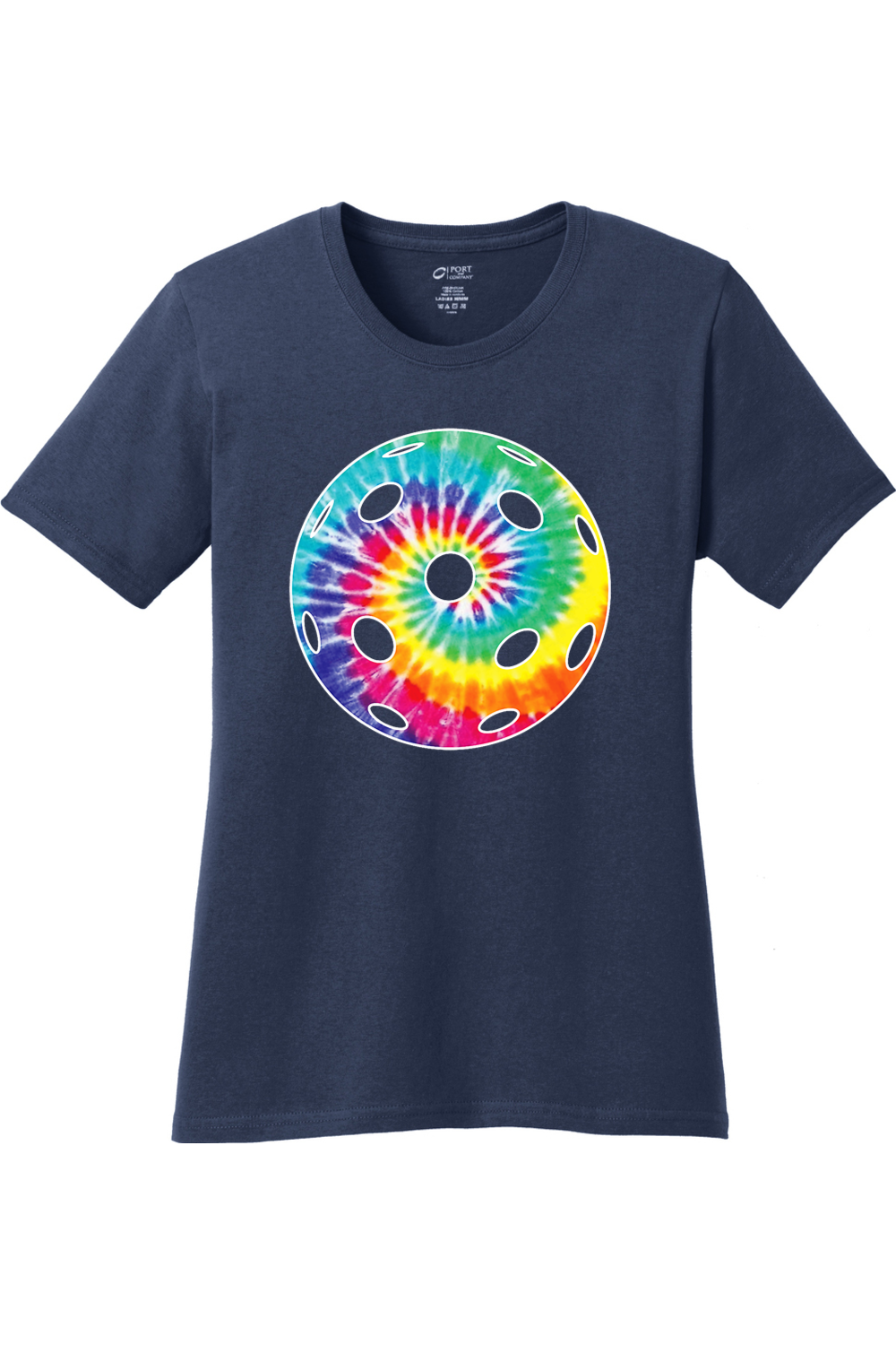 Port & Company Ladies Core Cotton Tee Navy