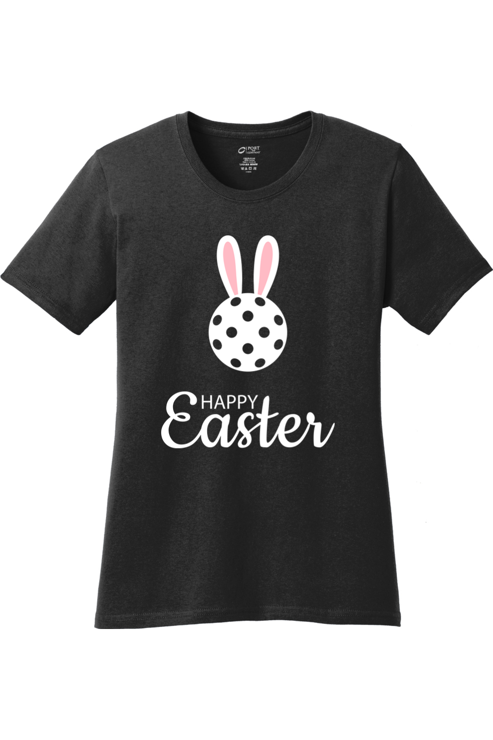 Port & Company Ladies Core Cotton Tee Jet Black