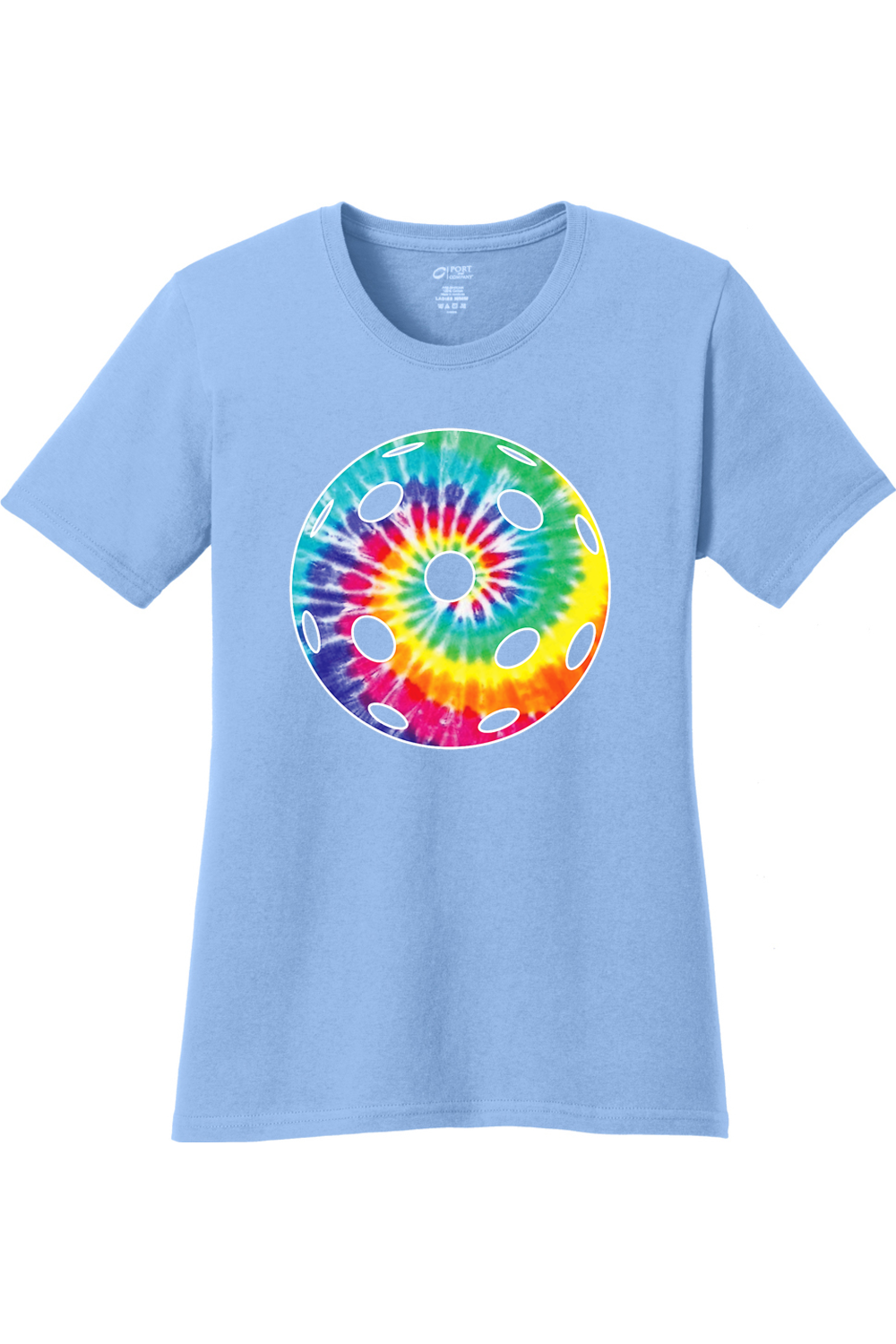 Port & Company Ladies Core Cotton Tee Light Blue