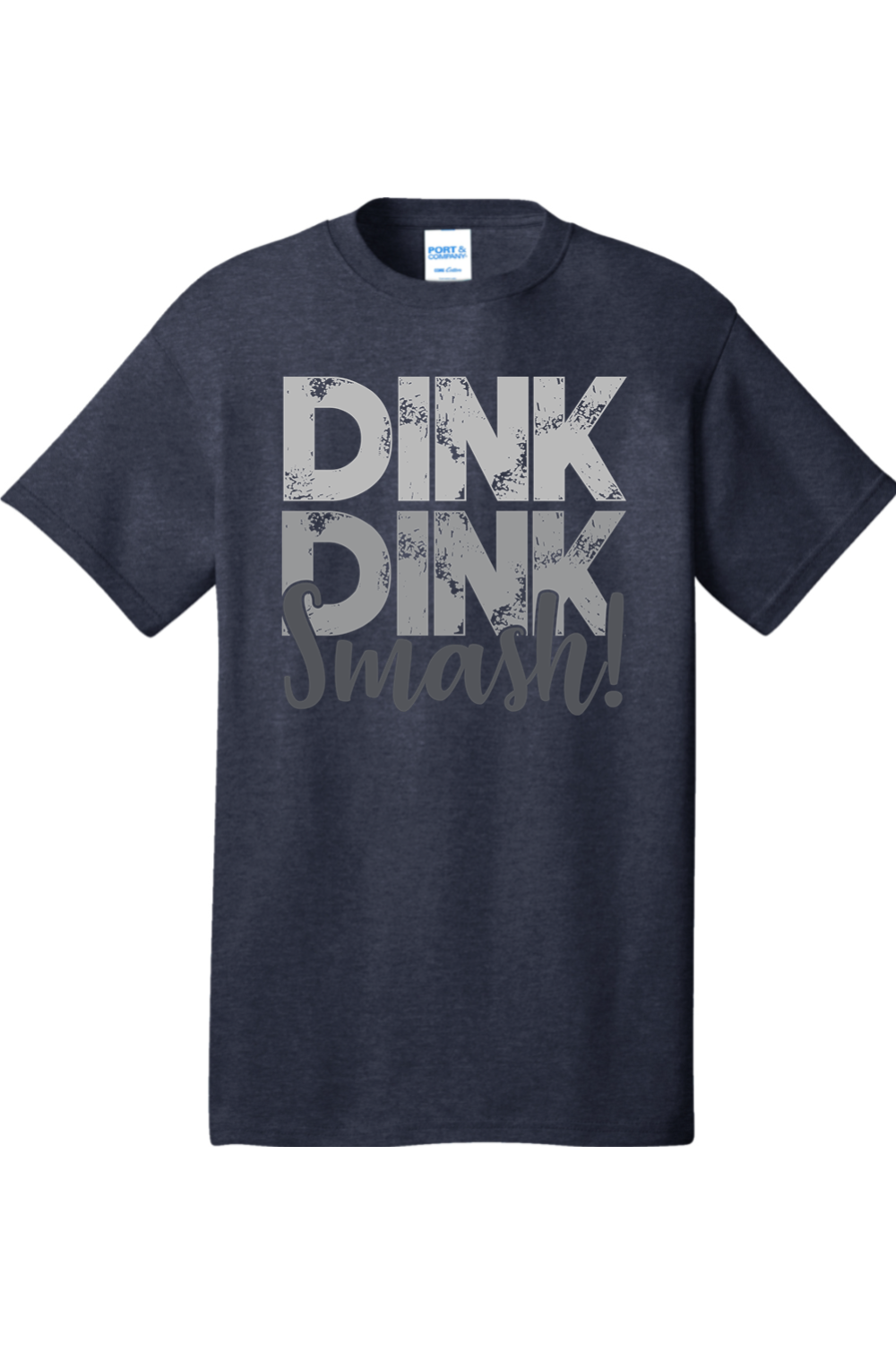Port & Company Core Cotton Tee Heather Navy