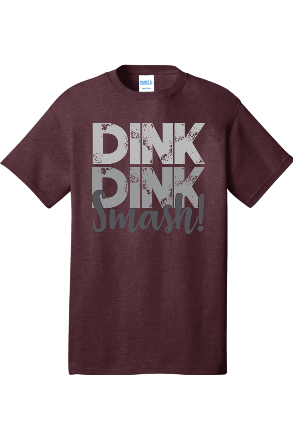 Port & Company Core Cotton Tee Heather Athletic Maroon