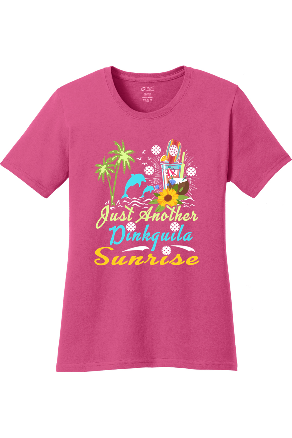 Port & Company Ladies Core Cotton Tee Sangria