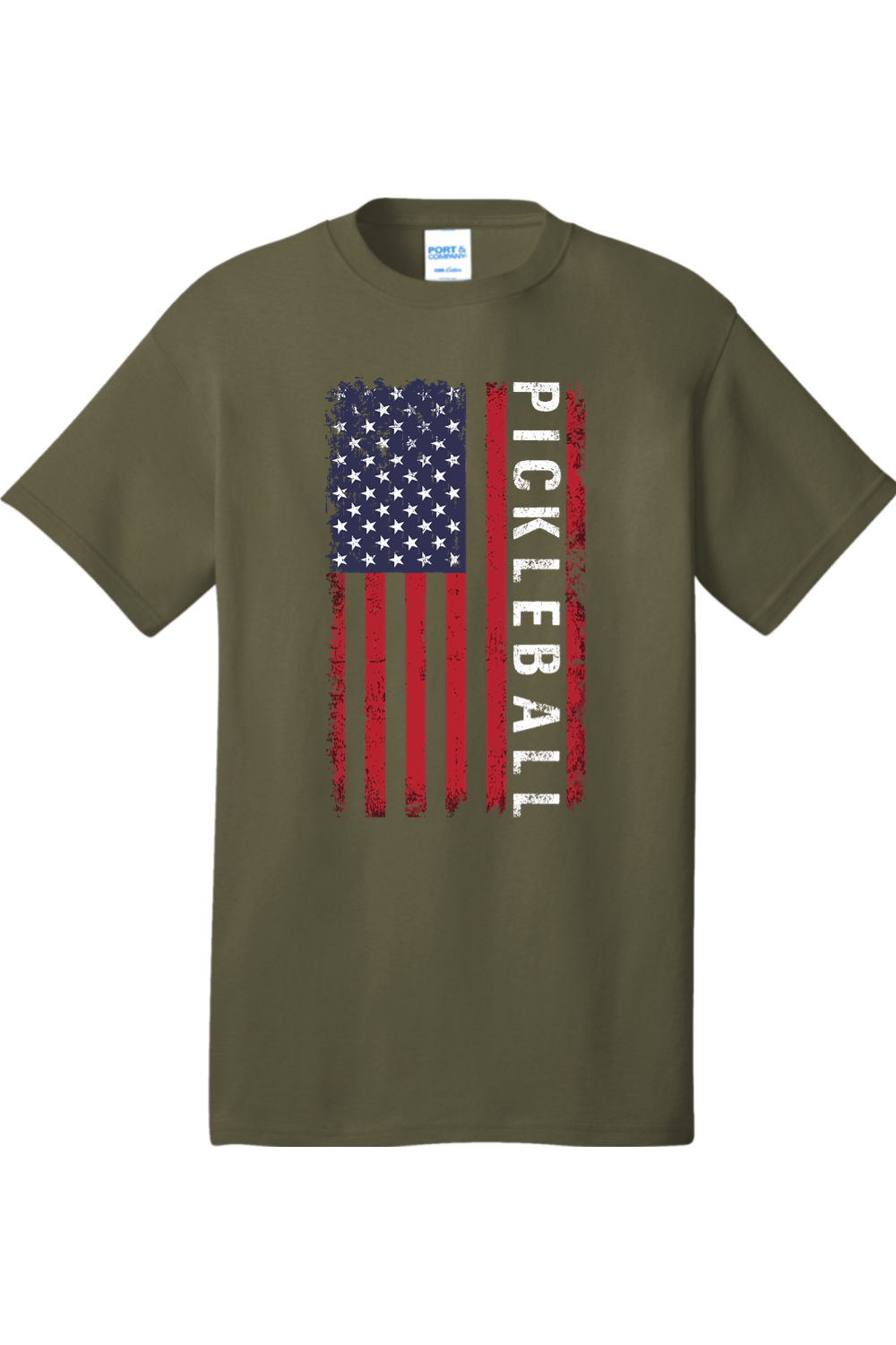 Port & Company Core Cotton Tee Olive Drab Green
