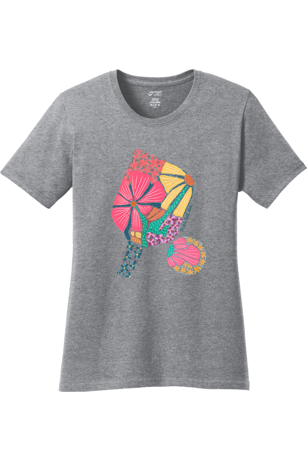 Port & Company Ladies Core Cotton Tee Athletic Heather