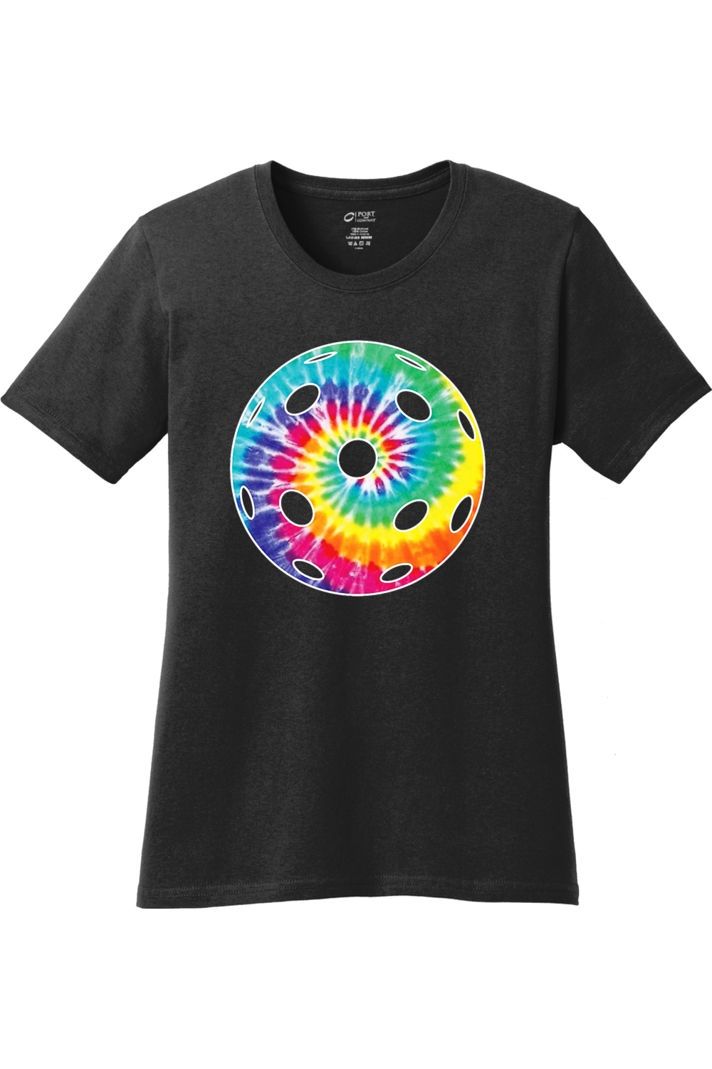Port & Company Ladies Core Cotton Tee Jet Black