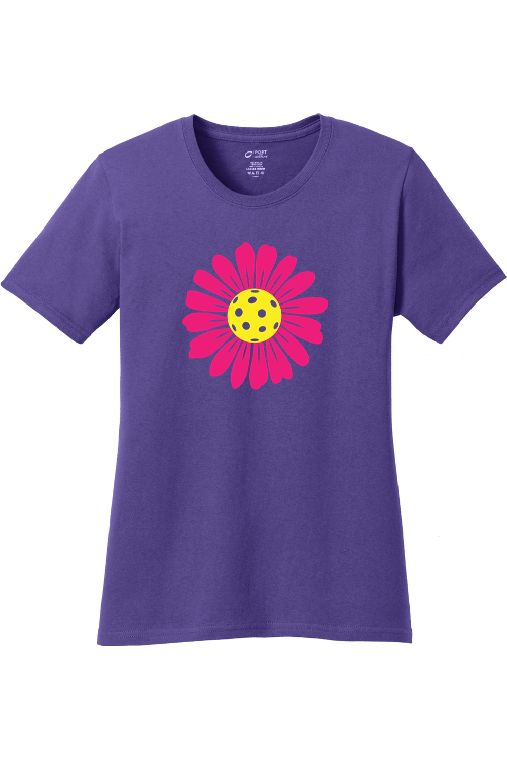 Port & Company Ladies Core Cotton Tee Purple