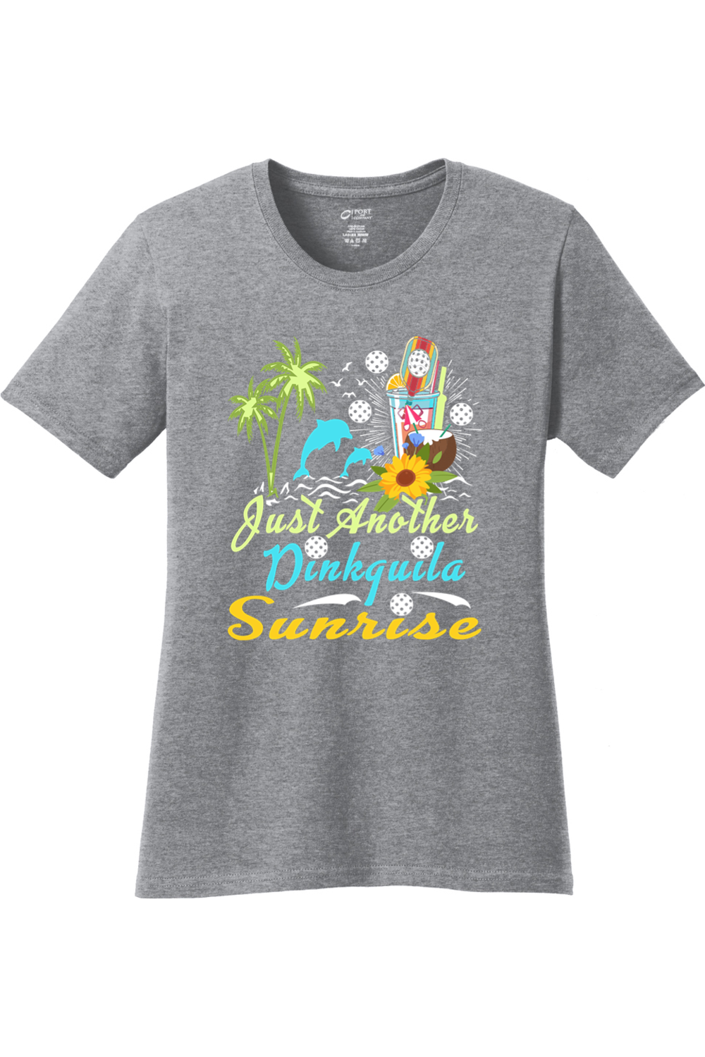 Port & Company Ladies Core Cotton Tee Athletic Heather