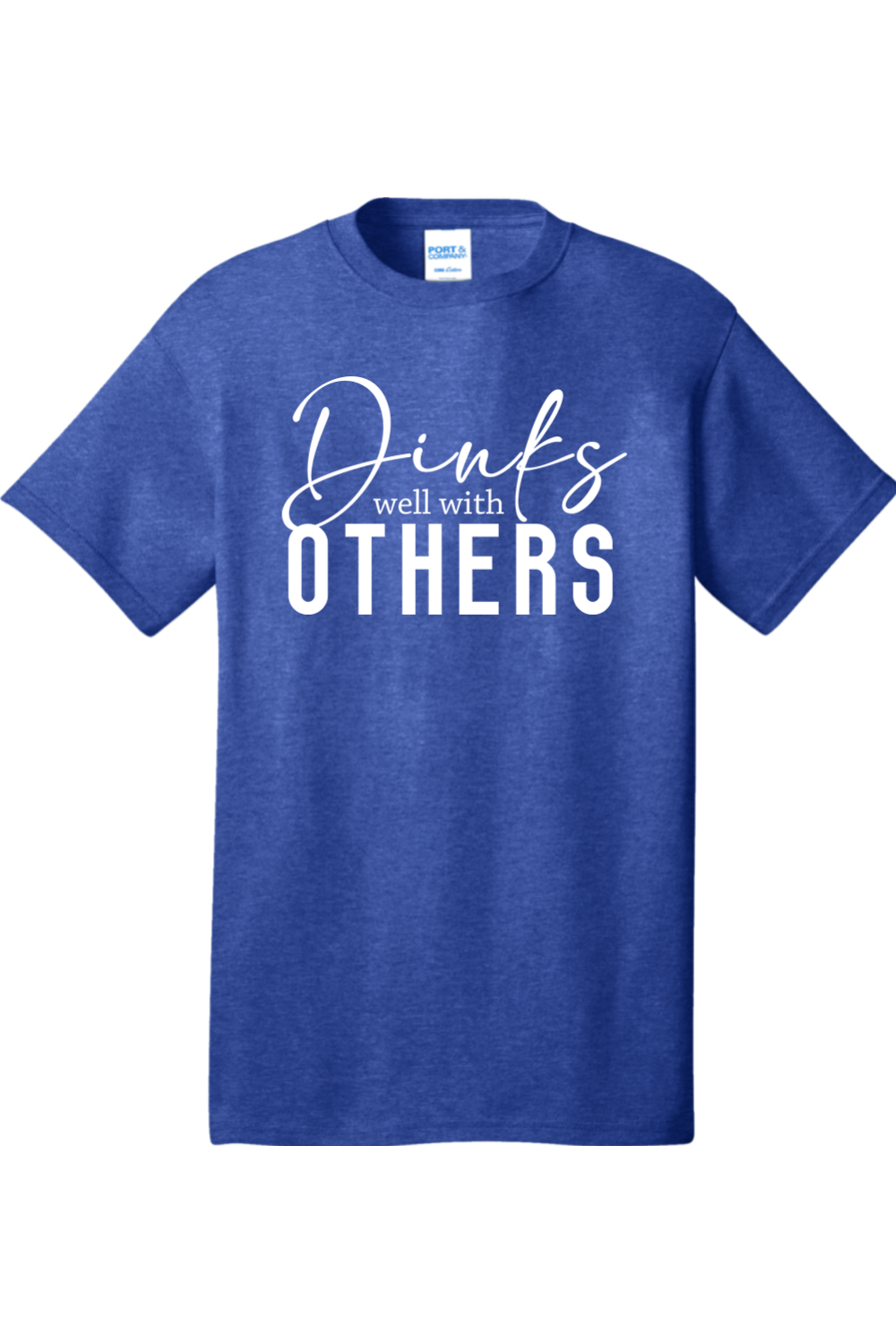 Port & Company Core Cotton Tee Heather Royal