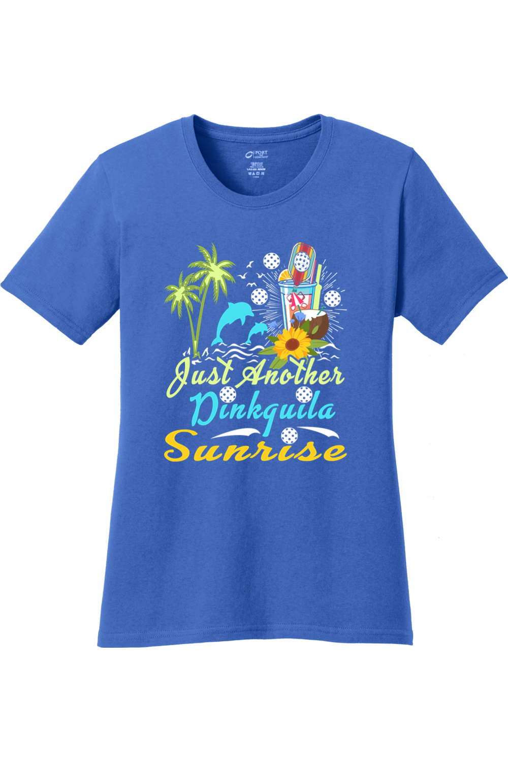 Port & Company Ladies Core Cotton Tee Royal