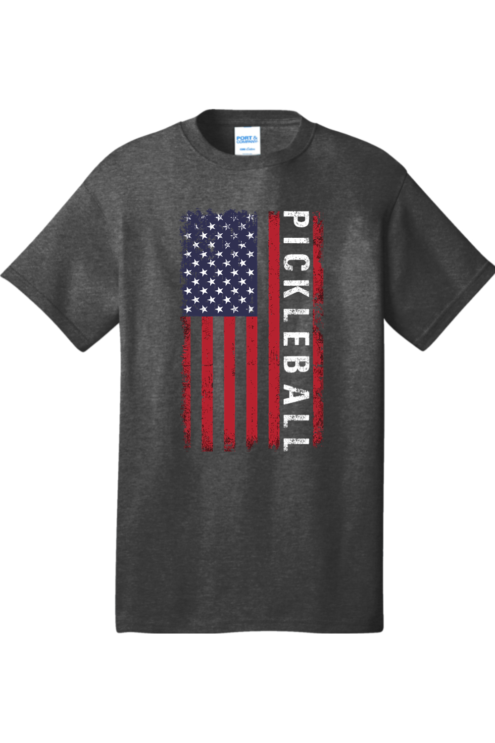 Port & Company Core Cotton Tee Dark Heather Grey