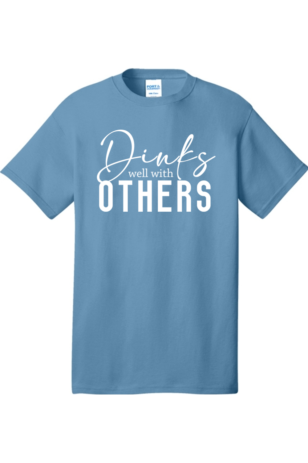 Port & Company Core Cotton Tee Tundra Blue
