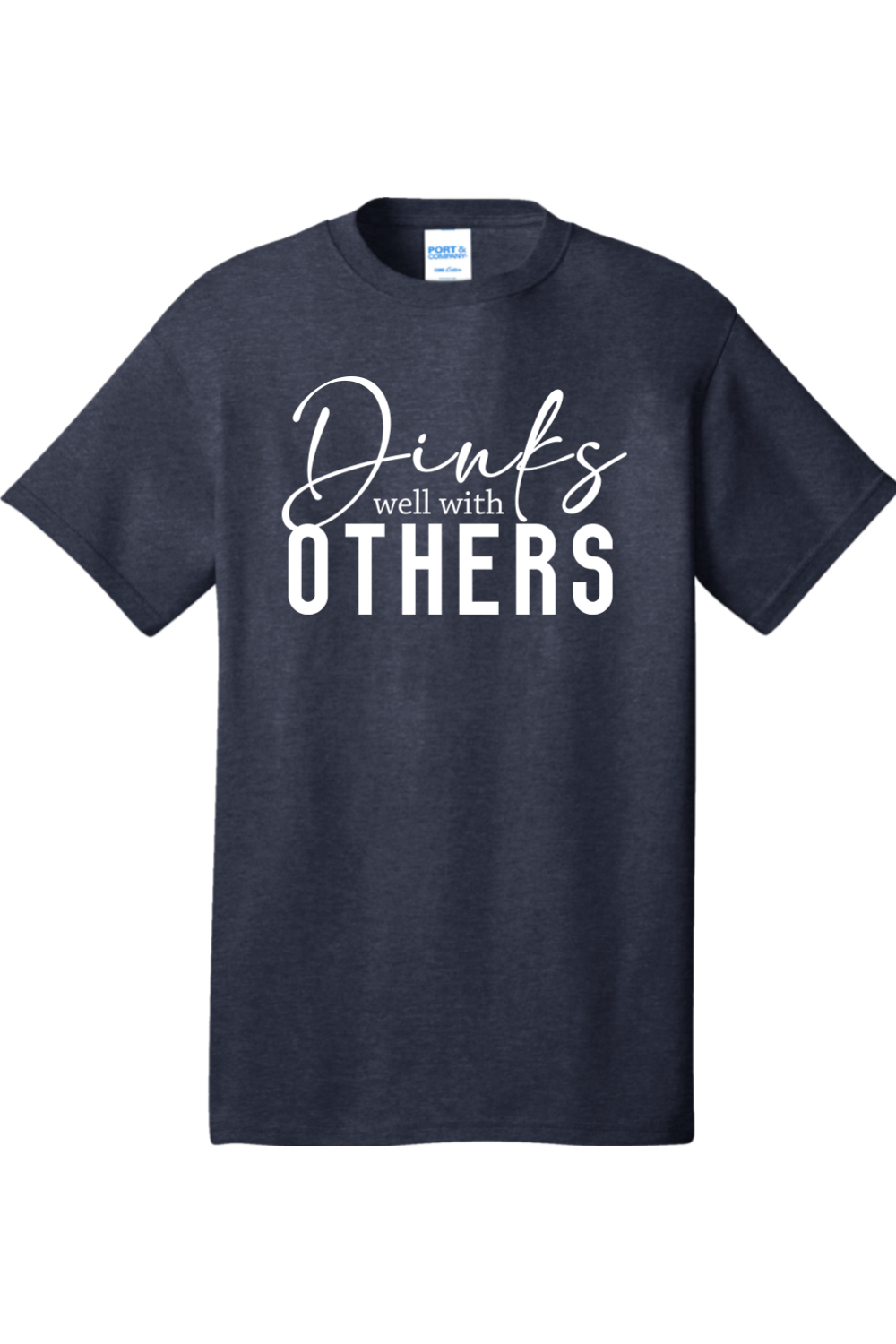 Port & Company Core Cotton Tee Heather Navy
