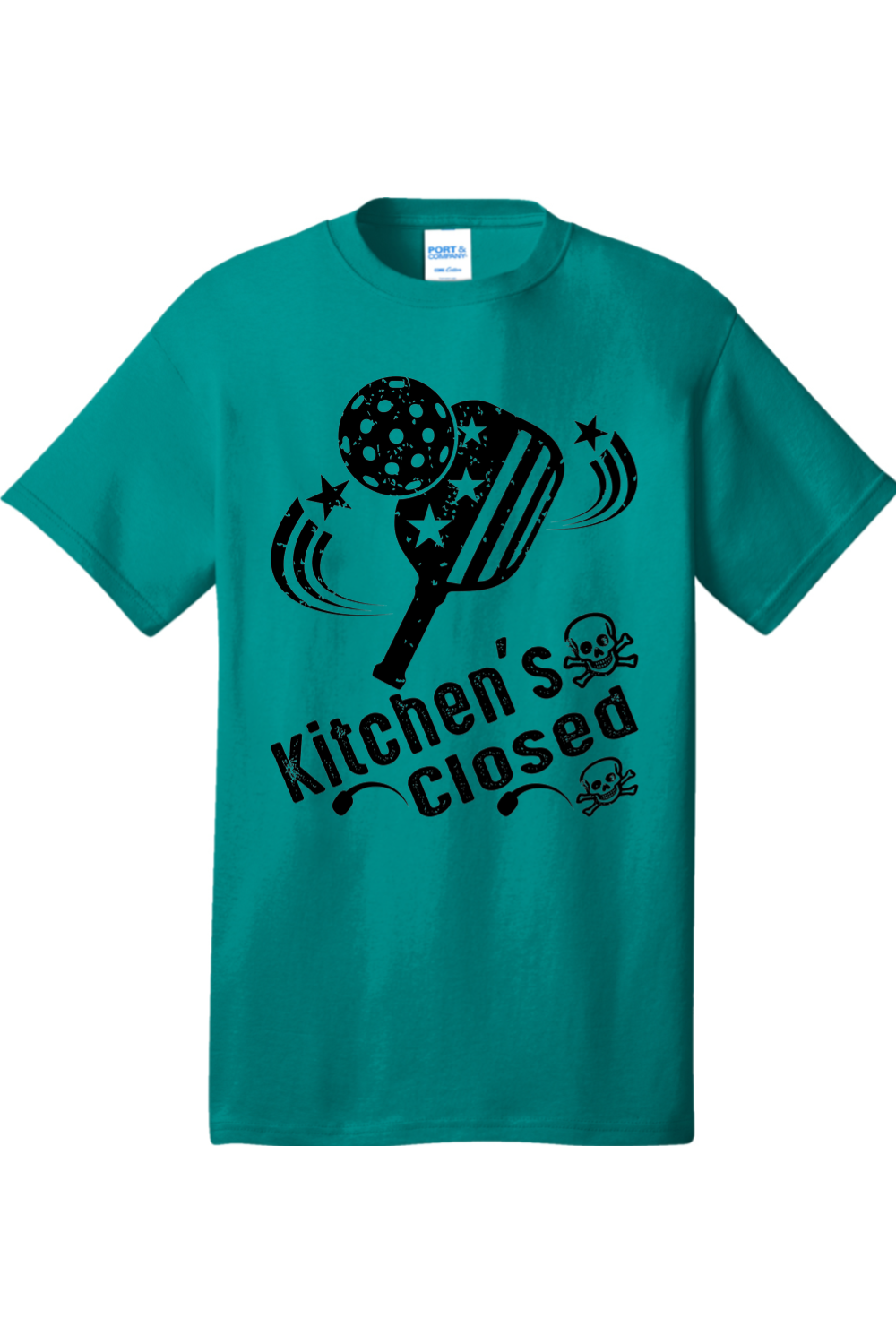 Port & Company Core Cotton Tee Bright Aqua