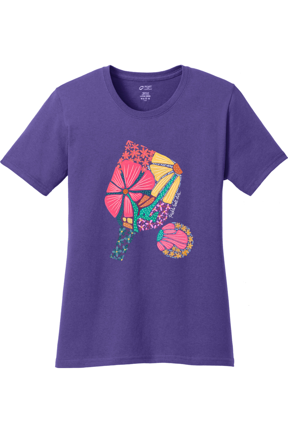Port & Company Ladies Core Cotton Tee Purple