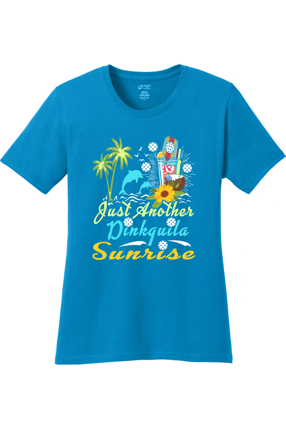 Port & Company Ladies Core Cotton Tee Sapphire