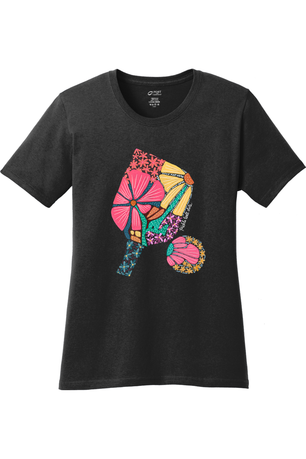 Port & Company Ladies Core Cotton Tee Jet Black