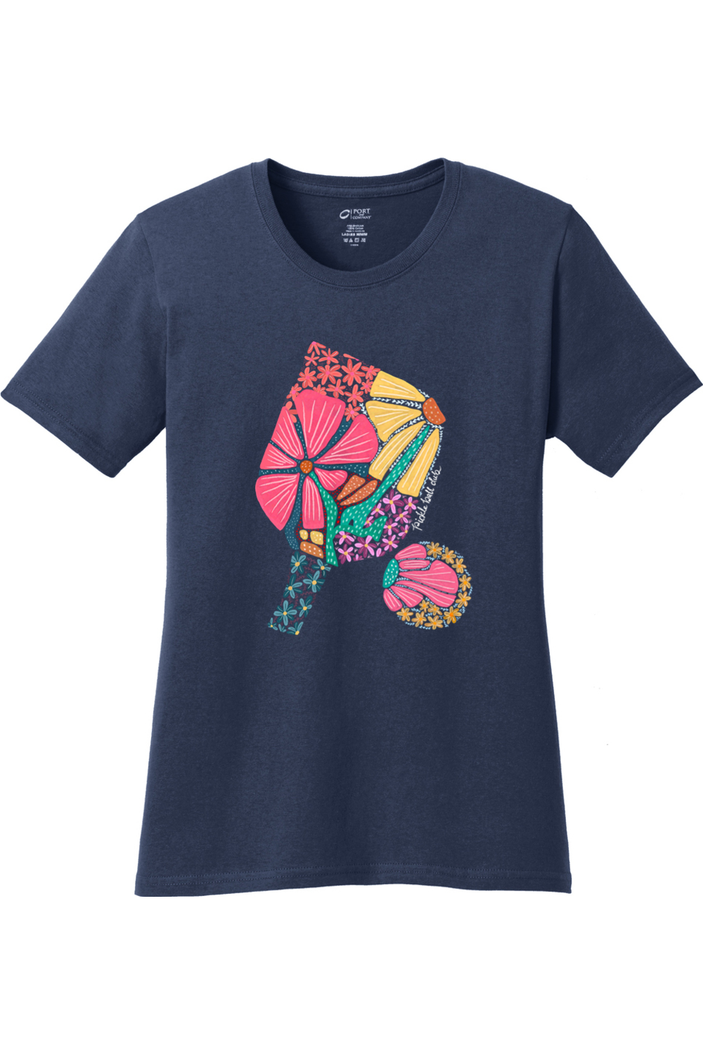 Port & Company Ladies Core Cotton Tee Navy