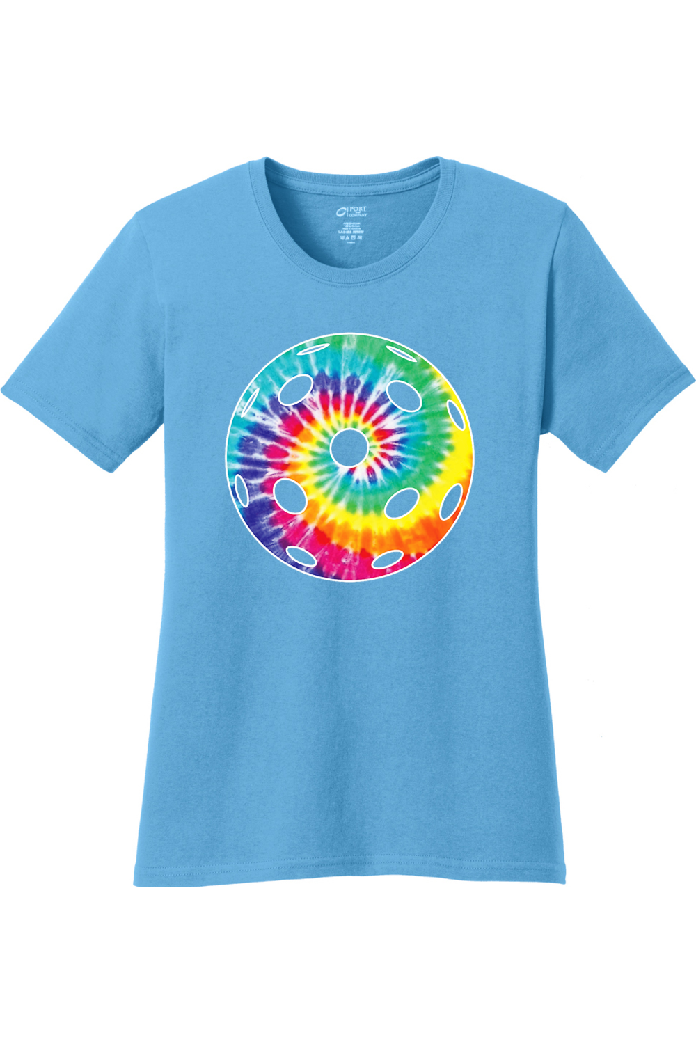 Port & Company Ladies Core Cotton Tee Aquatic Blue