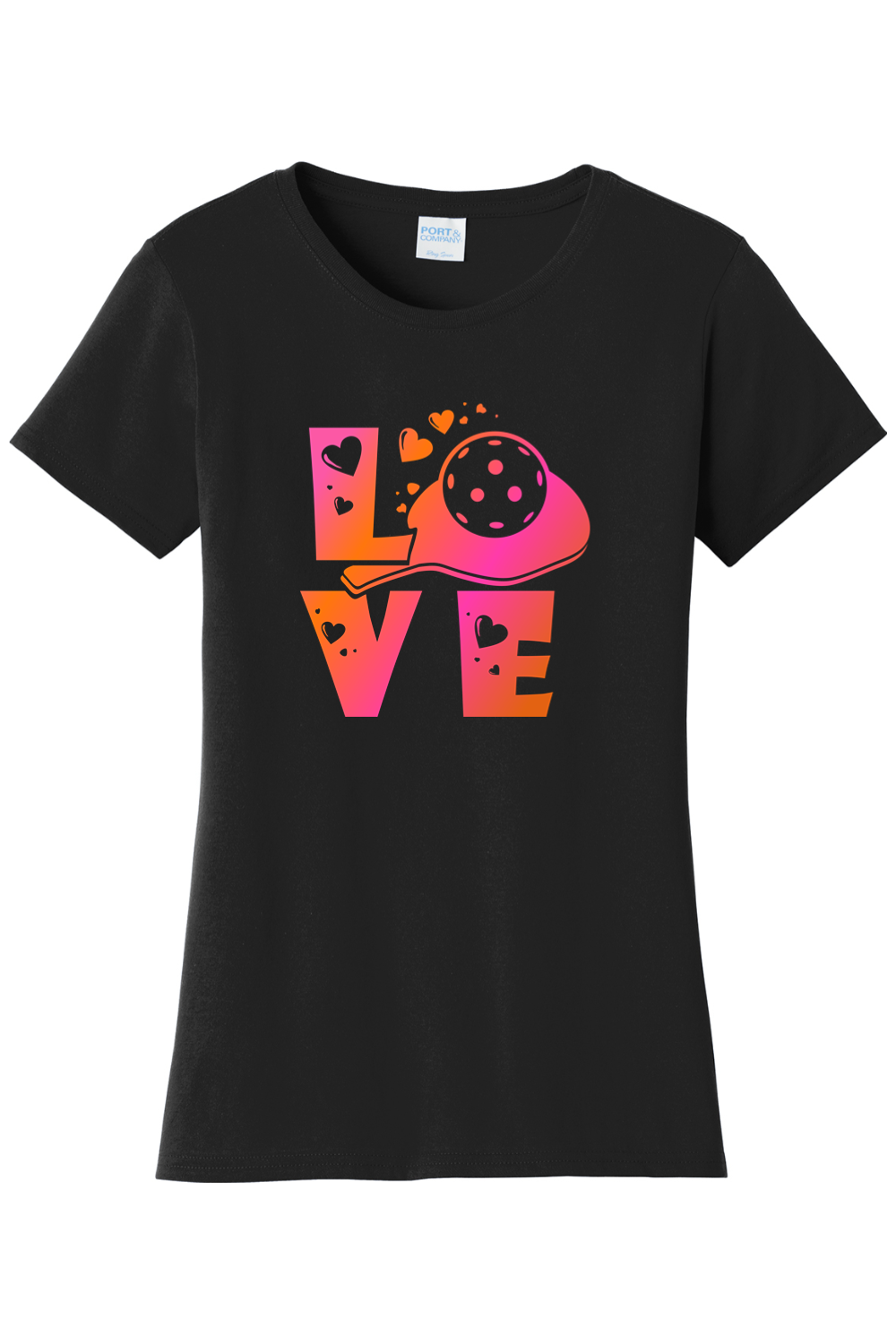 Port & Company Ladies Fan Favorite Tee Jet Black