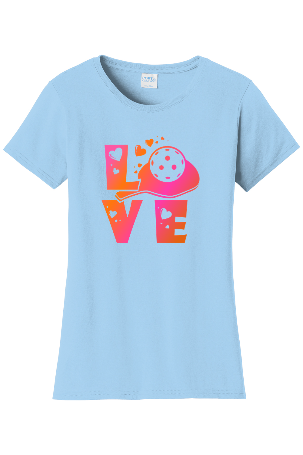 Port & Company Ladies Fan Favorite Tee Light Blue