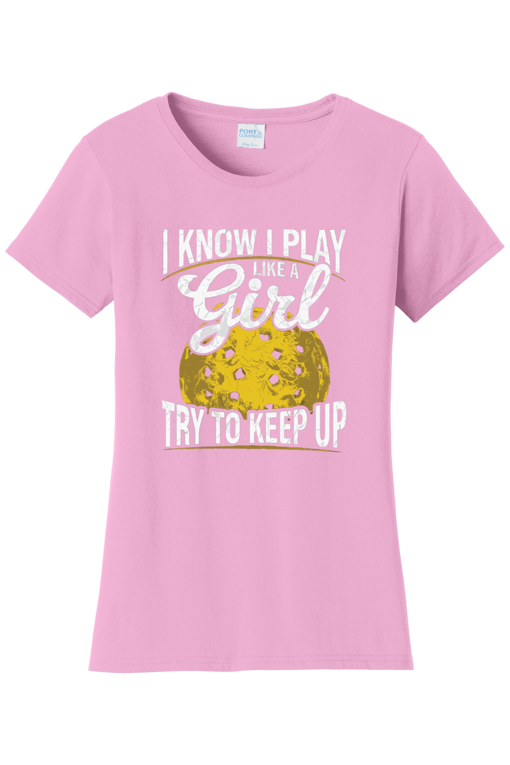 Port & Company Ladies Fan Favorite Tee Candy Pink
