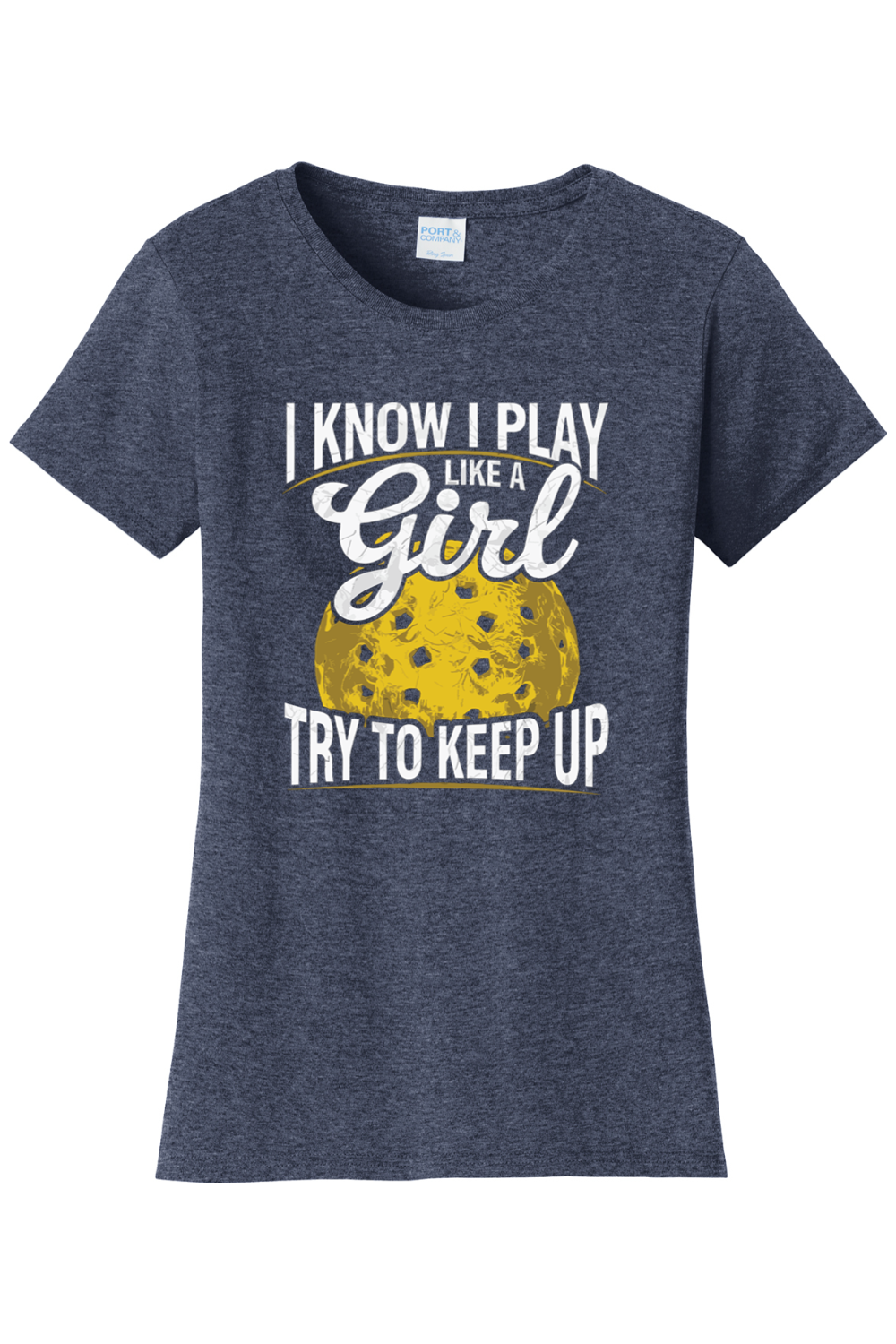 Port & Company Ladies Fan Favorite Tee Heather Navy