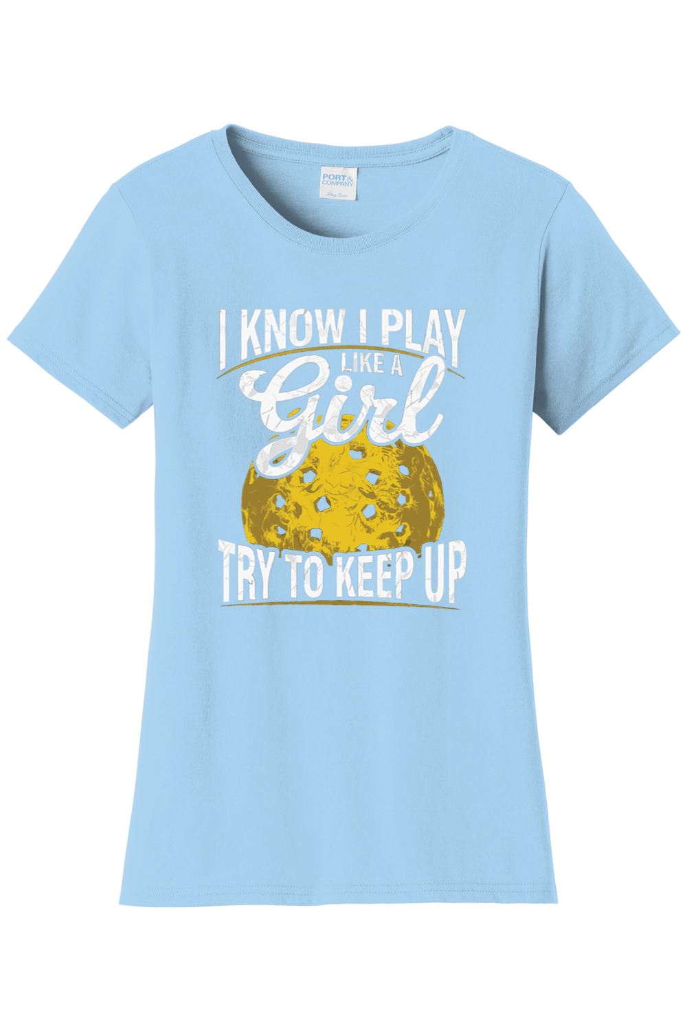 Port & Company Ladies Fan Favorite Tee Light Blue