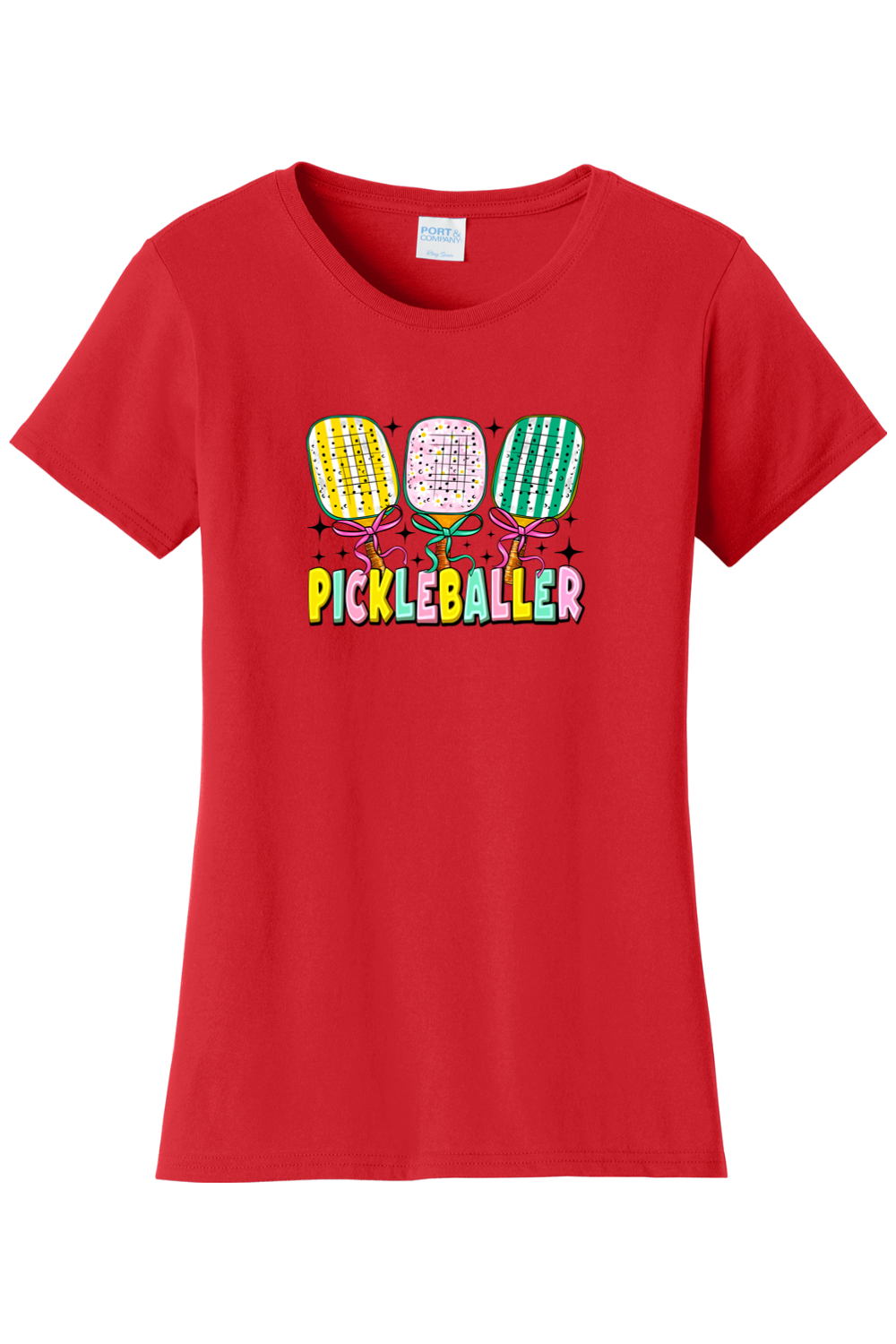 Port & Company Ladies Fan Favorite Tee Bright Red