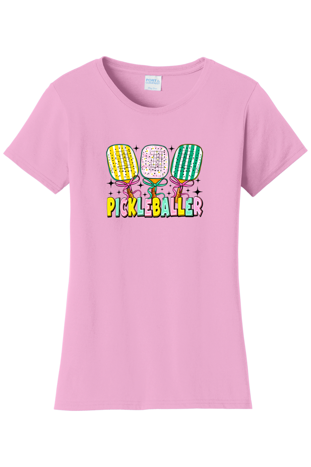 Port & Company Ladies Fan Favorite Tee Candy Pink