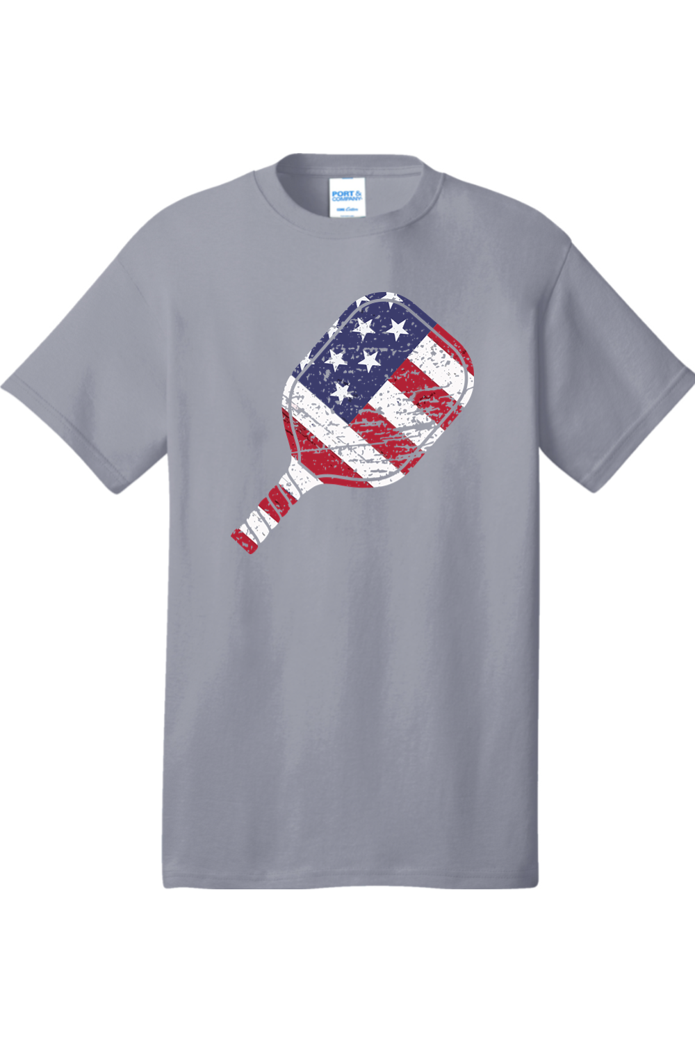 Port & Company Core Cotton Tee Silver