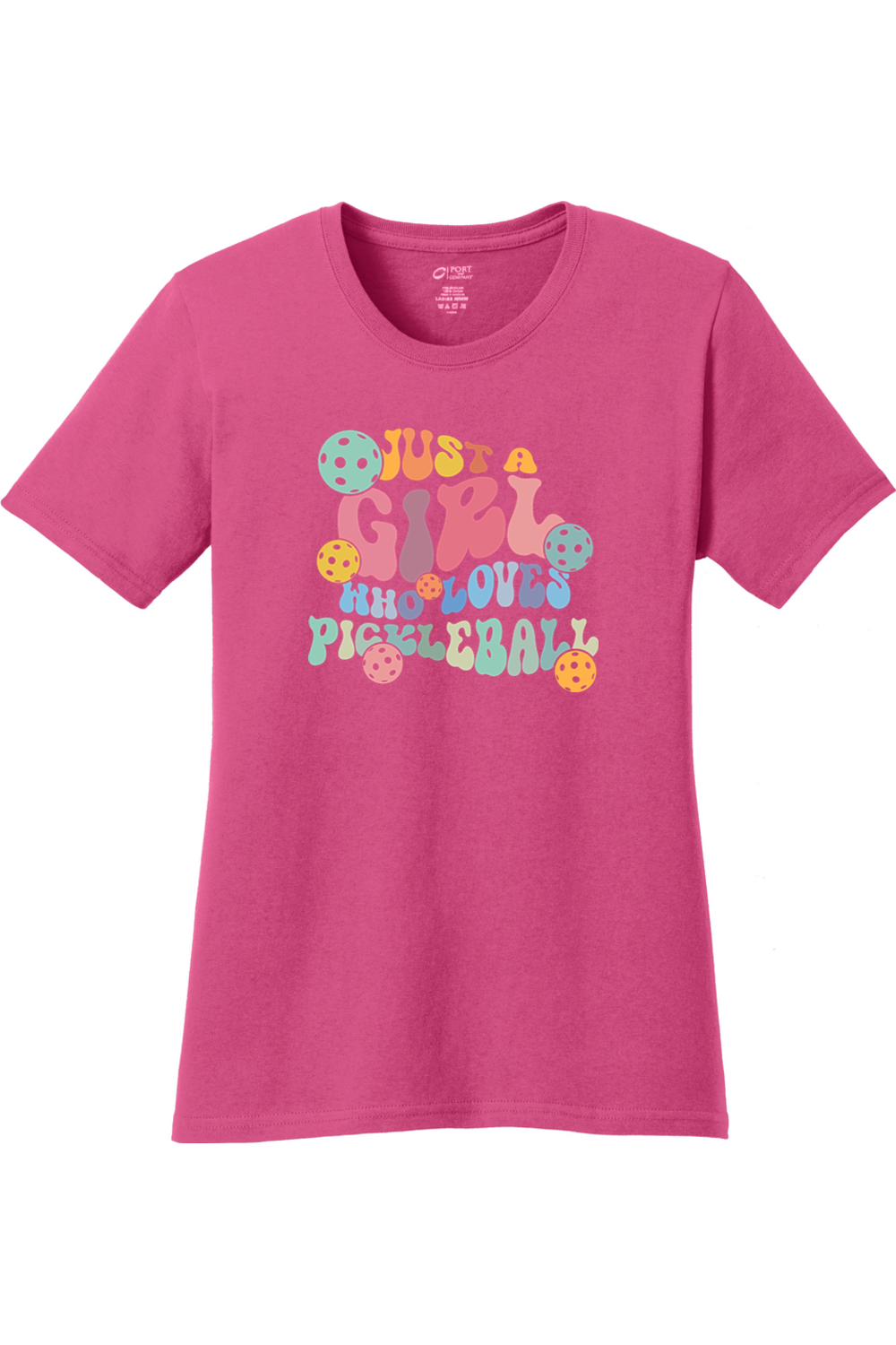 Port & Company Ladies Core Cotton Tee Sangria