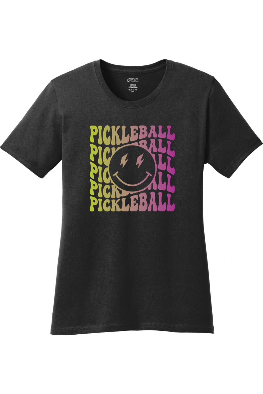 Port & Company Ladies Core Cotton Tee Jet Black