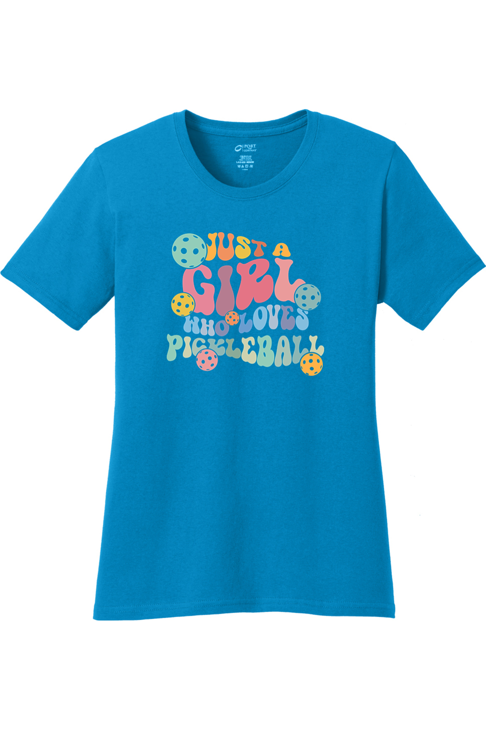 Port & Company Ladies Core Cotton Tee Sapphire