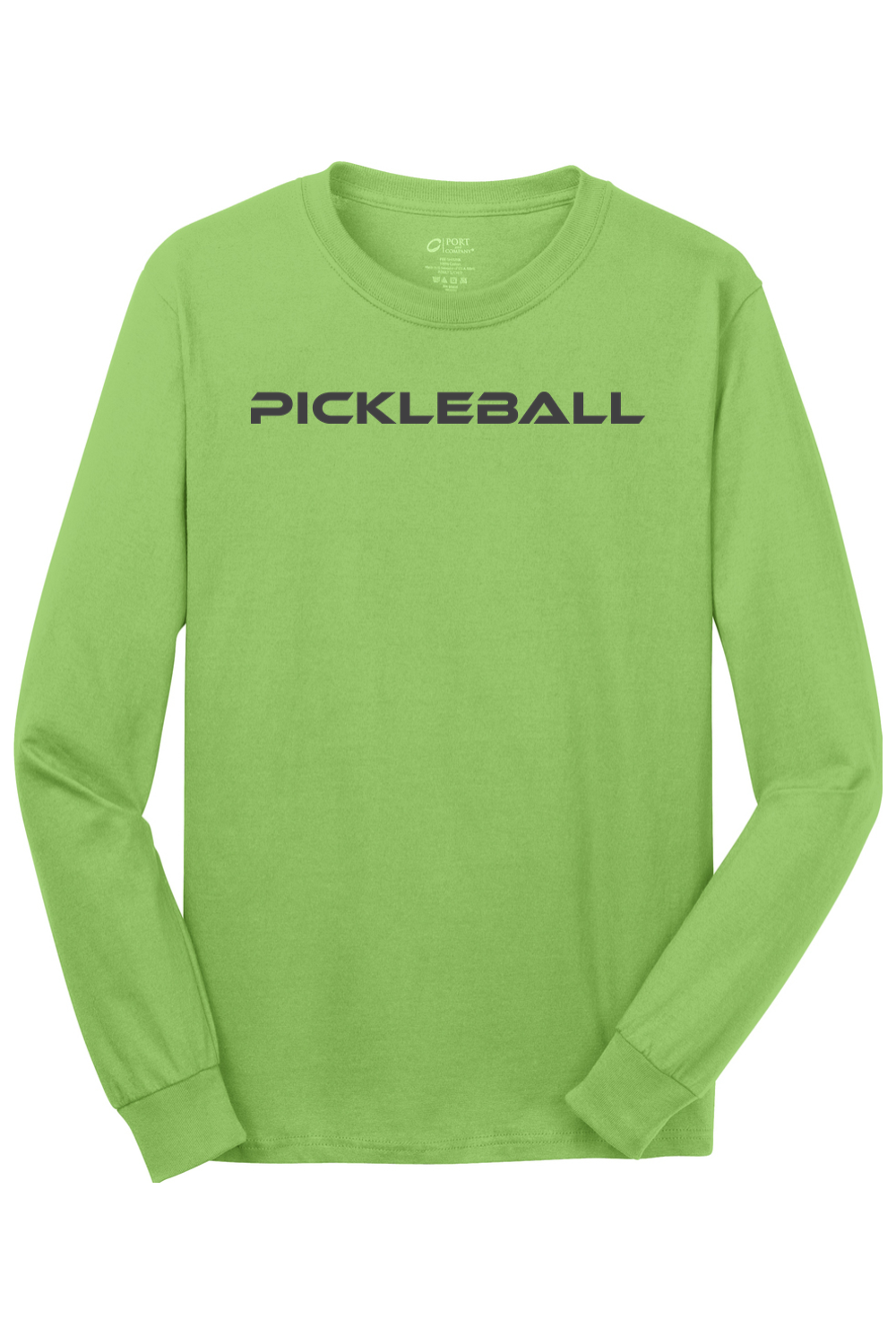 Port & Company Long Sleeve Core Cotton Tee Lime