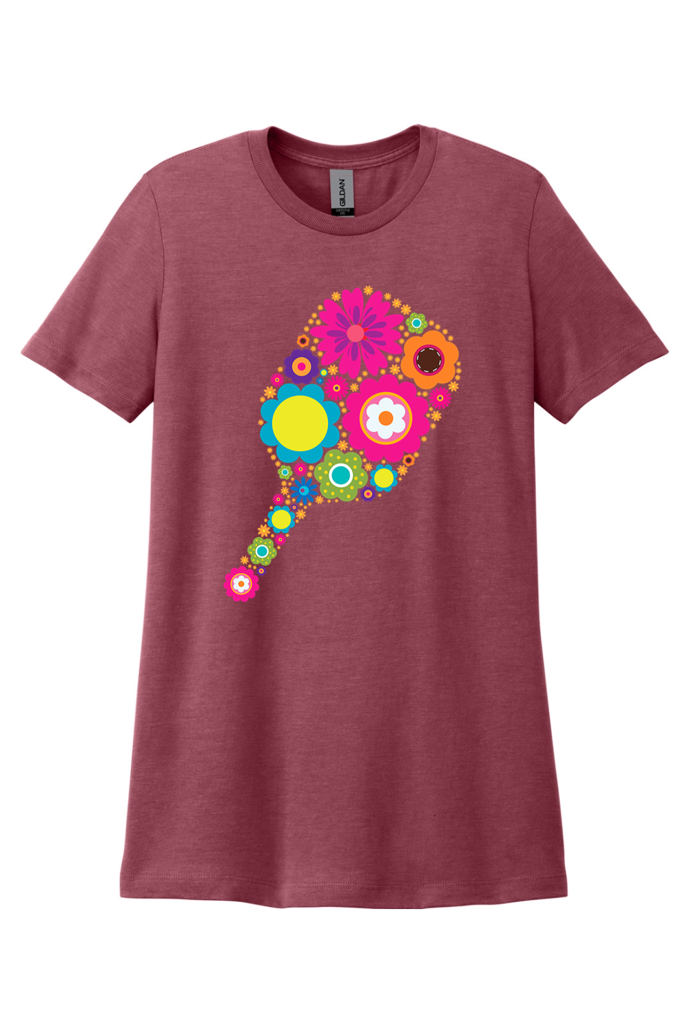 Gildan Softstyle Women's CVC T-Shirt Maroon Mist