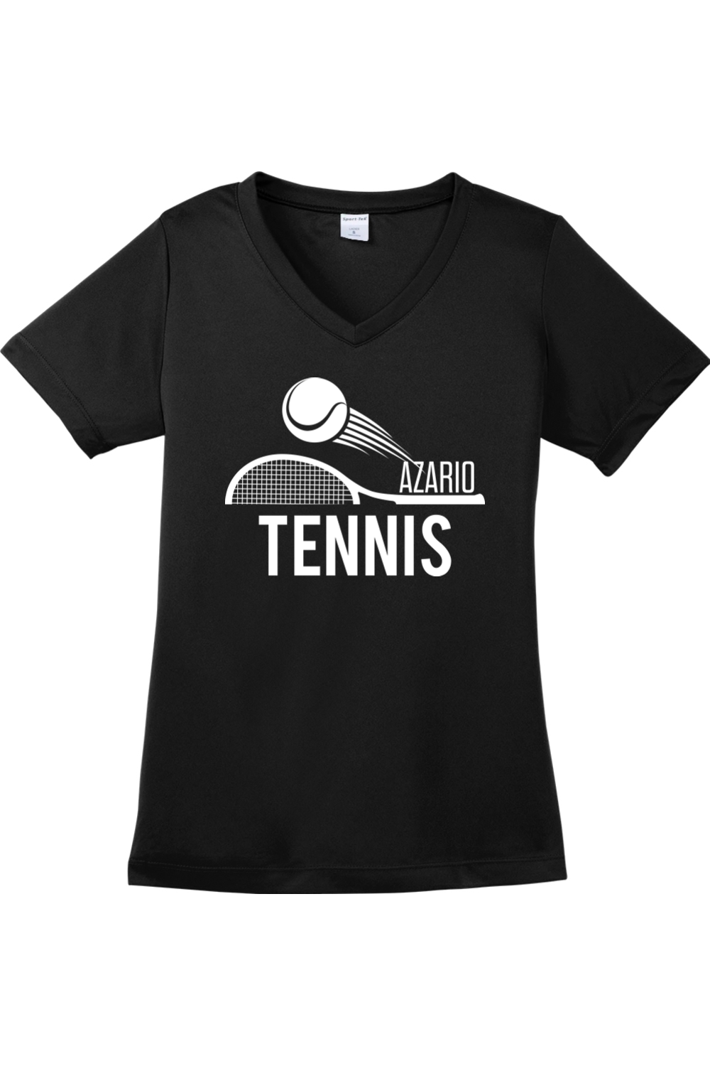 Azario Tennis - Ladies V-Neck Tee