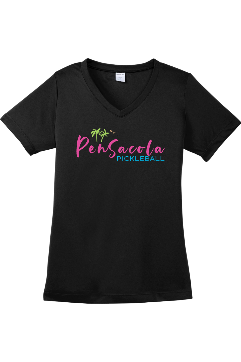 Sport-Tek Ladies PosiCharge Competitor V-Neck Tee Black