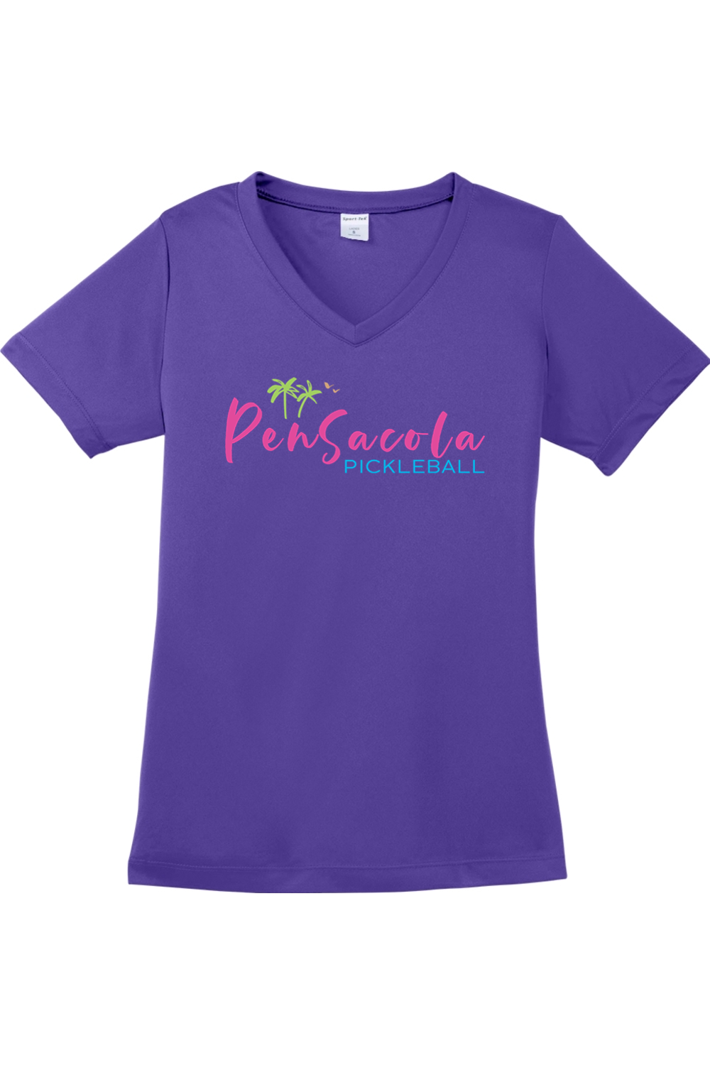 Sport-Tek Ladies PosiCharge Competitor V-Neck Tee Purple