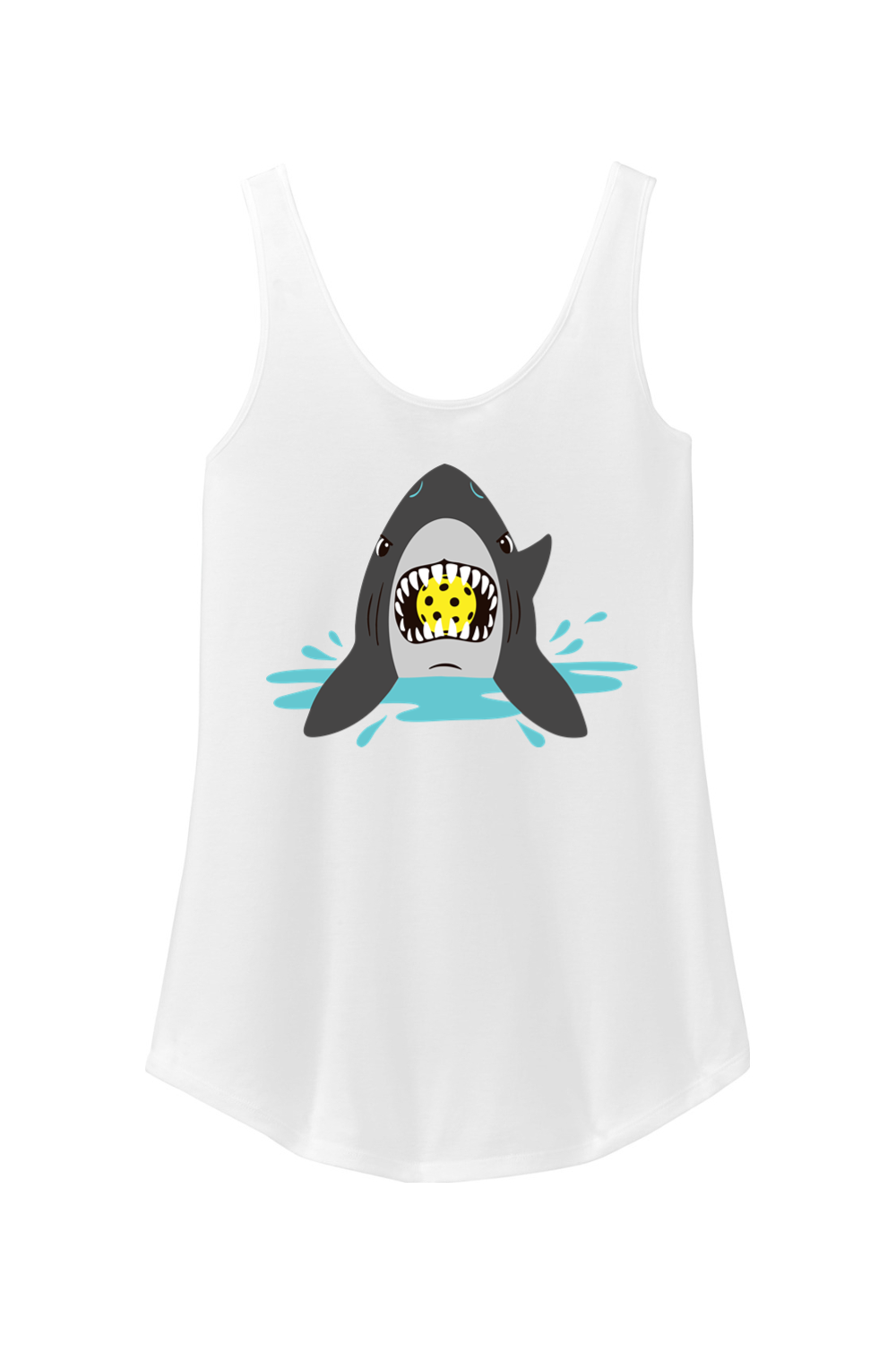 District Women's Perfect Tri Relaxed Tank White