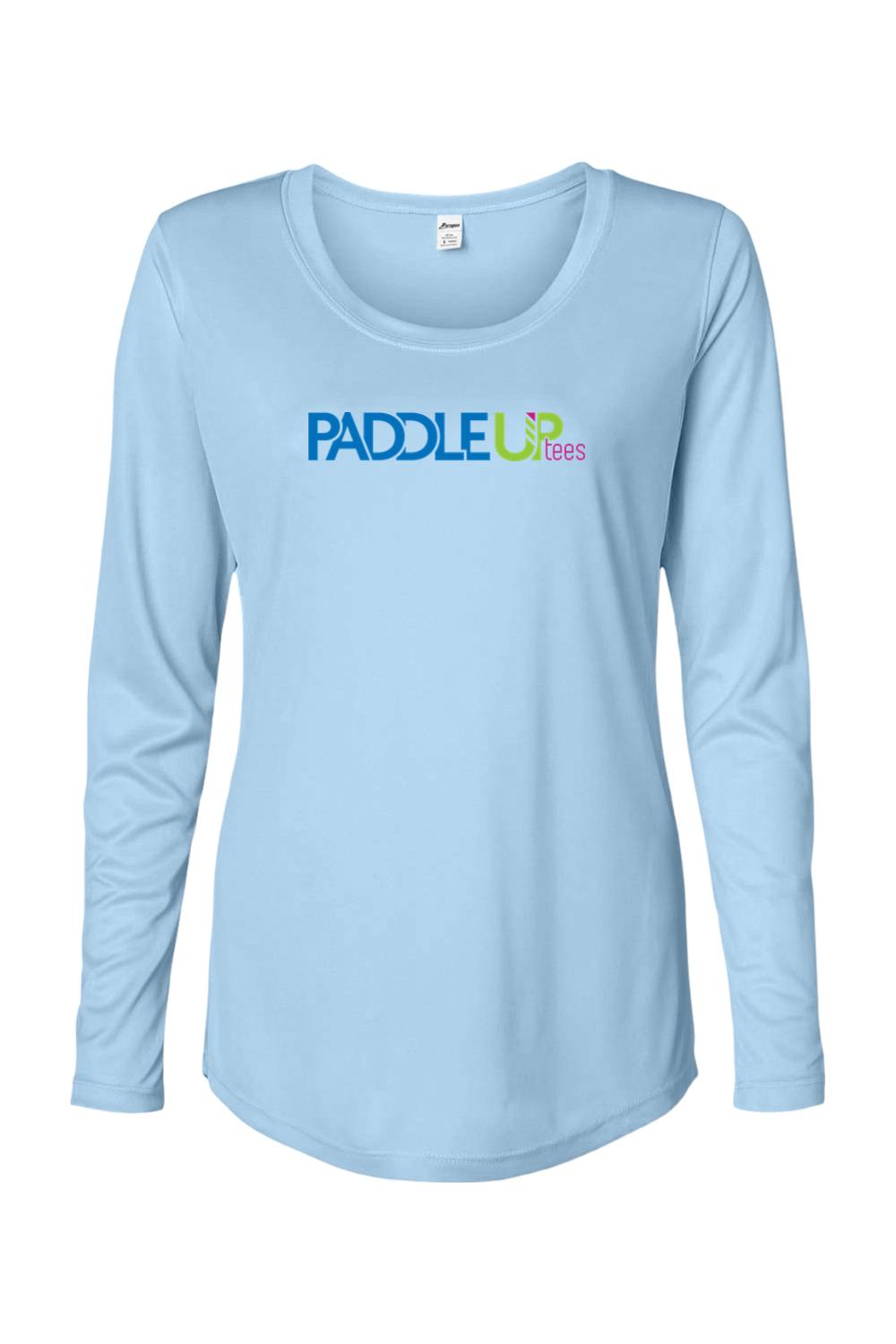 Paragon Women's Long Islander Performance Long Sleeve T-Shirt Blue Mist