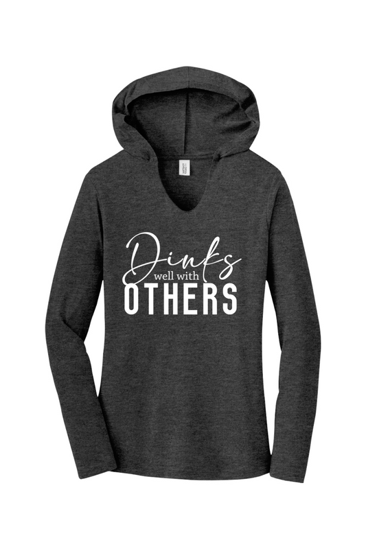 District Women’s Perfect Tri Long Sleeve Hoodie Black Frost